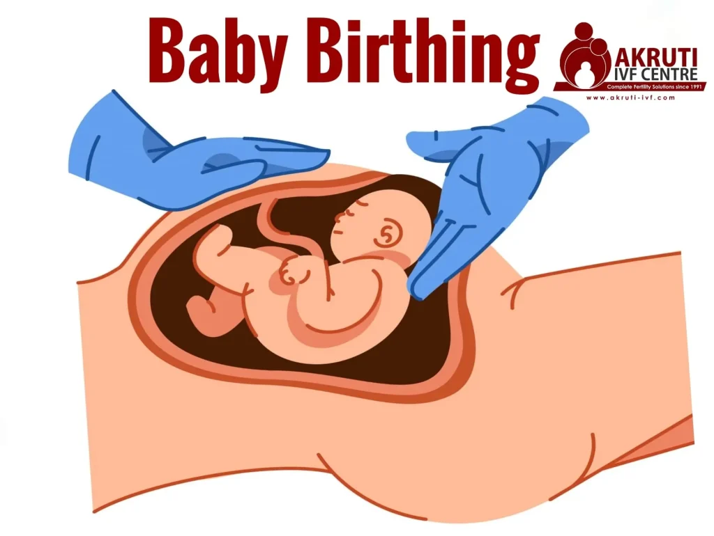 Baby birthing, delivery, C section